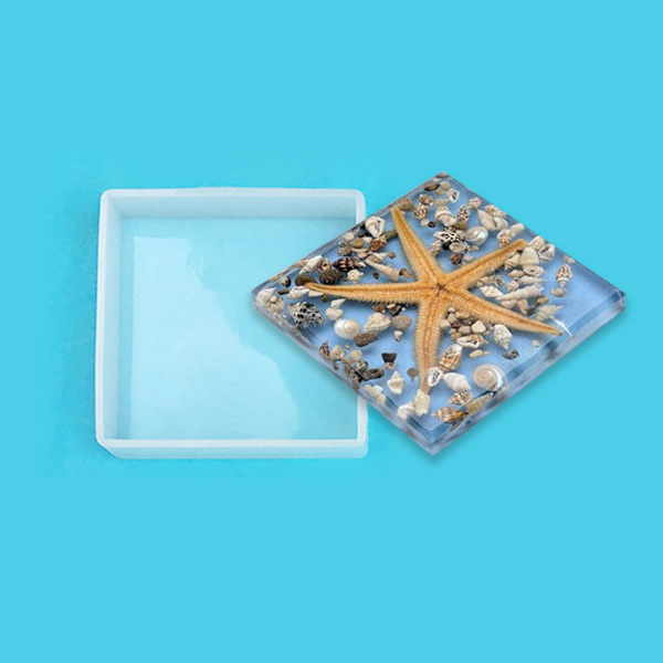 Firkantet/rektangulær silikonform for DIY-leker for barnelæring