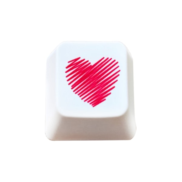 Spilltastatur Keycap PBT OEM R4 Retningstaster for Mekanisk Tastatur Erstatningsdel Keycaps Hjerteformet