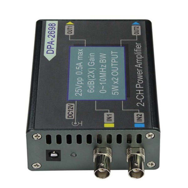 DPA-2698 10MHz 25Vpp Dual Channel 2CH DDS-funktion Signalgenerator DC- power