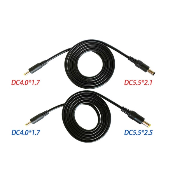 DC4017 till DCDC5521/DC5525 Kabel med dubbla hanhuvuden för router, kamera, LED-lampor, dubbel hankontaktkabel 100M 5.5x2.1mm
