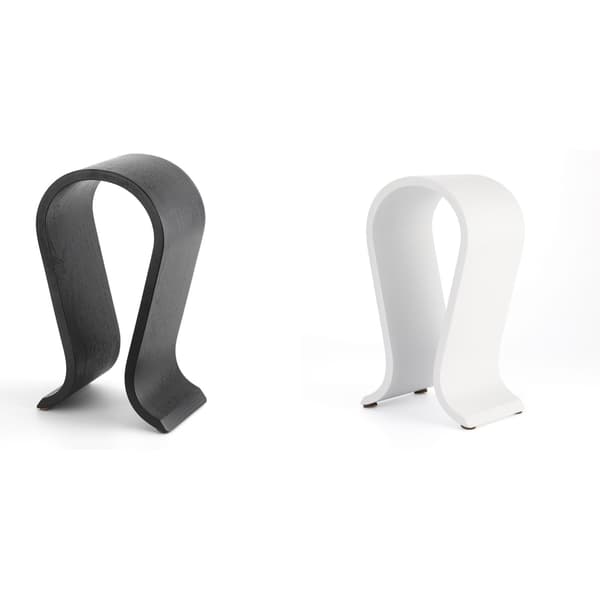 Moderne Træ Headset Holder Skrivebordsorganisator Stativ til de fleste Over Ear Modeller White