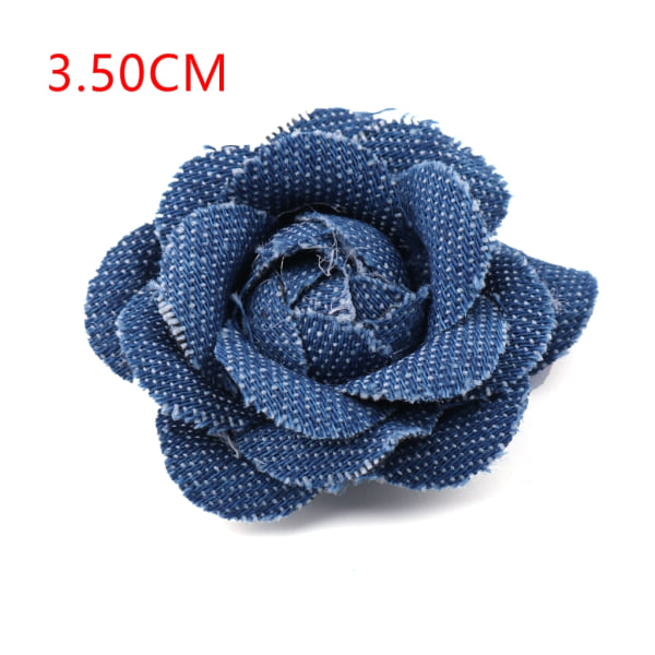 5 st/lot Korea Denim Tyg Blommor Håraccessoarer Kläder Hattar Klänning Dekoration DIY Crafts Supplies B2