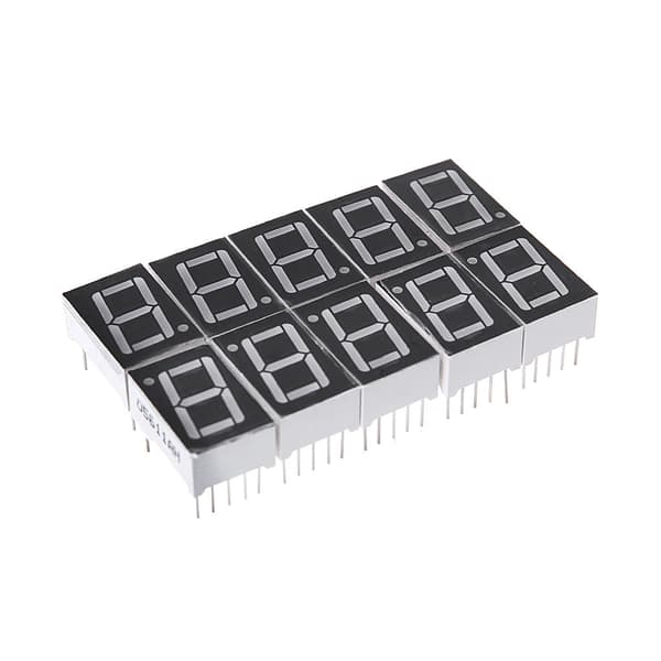 10 st 0,56 tum 7 segment 1 digital LED-skärm Röd Common Cathode digitala rör