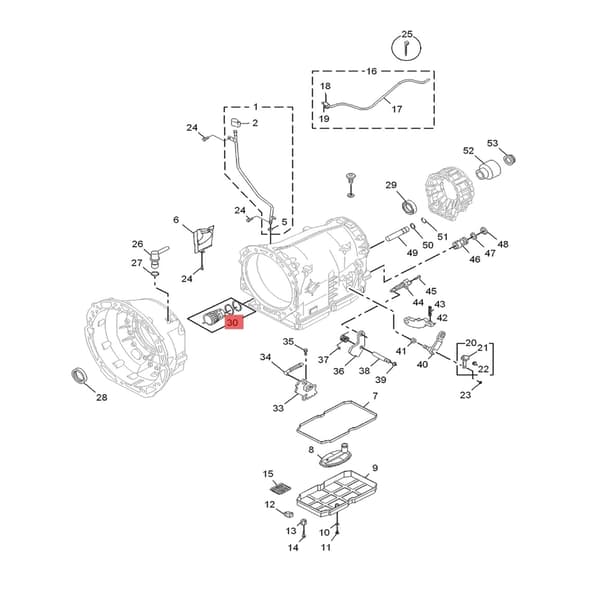 Transmisjonskretskortmodul erstatter 2035400253 Bilkretskortplugg
