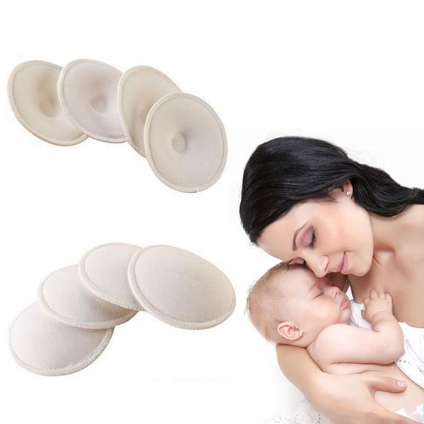 4 st bröstkuddar Absorberingsförmåga Hudvänliga Andningsbara svampdynor för mamma Anti-overflow-brystskydd Amningstillbehör