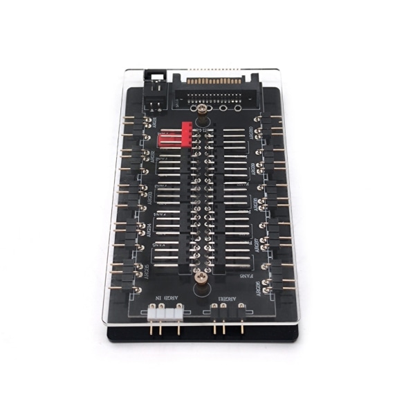 ARGB 5V 3Pin Splitter Hub PWM Temperaturkontroll och synkronisering för PC-fläkt och LED Strip Light Fjärrkontroll