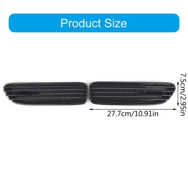 Udvendig Side Grill Ventilationsramme Frontkofanger Beskyttelsesskal Til E46 51137895914