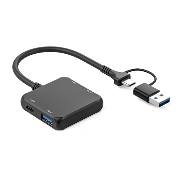 USB Hub 4 i 1 USB C Hub USB C til 2xUSB2.0+1xUSB3.0+1xType C Hub Adapter