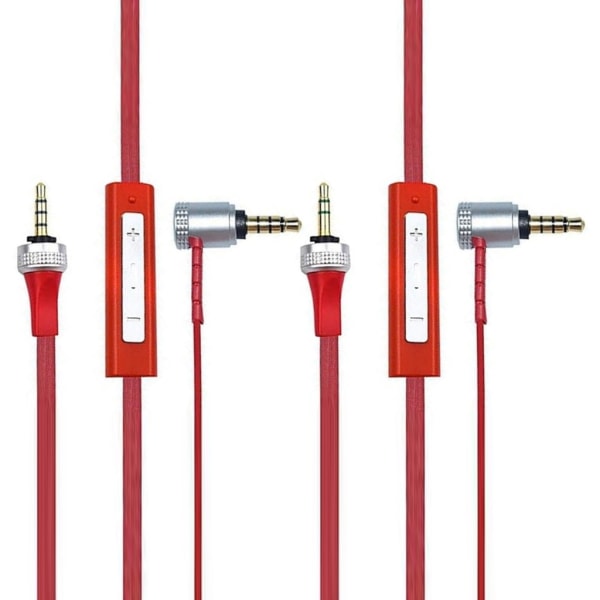 Ersättningsheadsetkabel 3,5 mm till 3,5 mm Aux-kabel med mikrofonvolymkontroll för MDRX10 MDRXB920 MDRX910 Headset Tertiary line