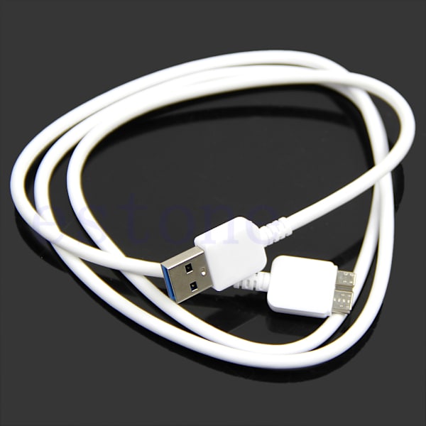 Bærbar Vannbestandig 3.0 Hvit Data Laderkabel for Galaxy Note 3