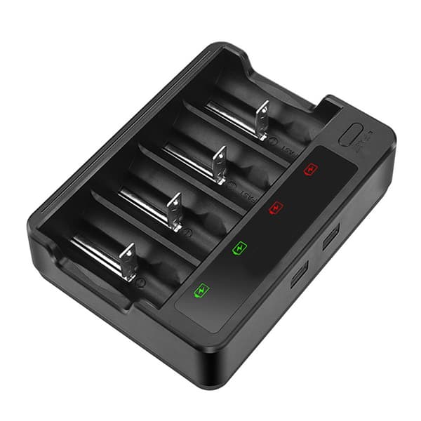 Universal AA 3A C D Batterilader for Ni Oppladbare Batterier USB