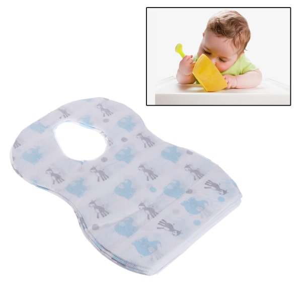 20 st/lot Sterila engångshaklappar Barn Äta haklappar för baby med print i  fickan med smulfångare Läcksäker 0e0f | Fyndiq