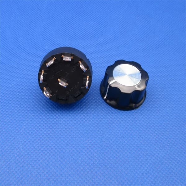 Mångsidig Rotary Switch Juicer Switch Blender Switch Ugnsomkopplare Plastmaterial Axelbandsbrytare för apparaten 8 gears