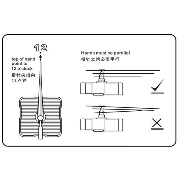 Mute Wall Quartz Pendelklocka Motorrörelsemekanism DIY-byte Reparation