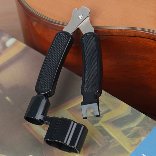 Gitarstrengviklerkutter, 3 i 1 Multifunksjonell Gitarstrengkutterverktøy
