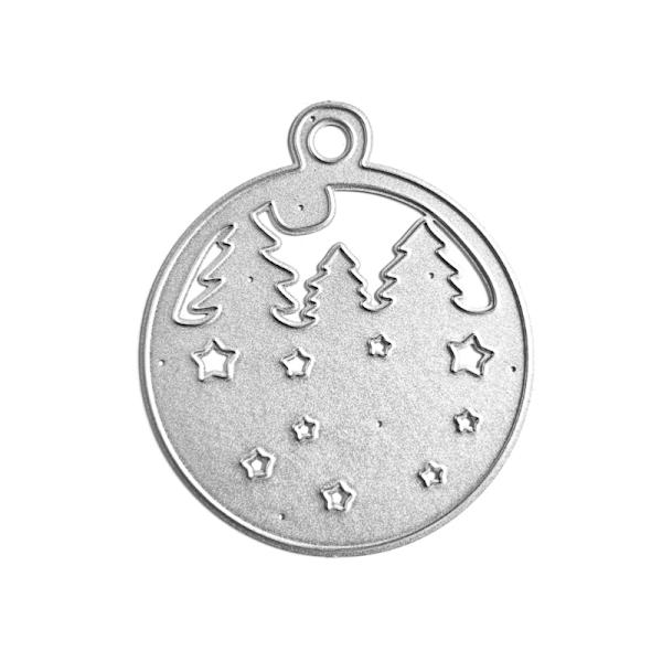 Julevedhæng Metal Skærestencils Scrapbooking Stencil Udskæringer Kort Prægning DIY Fotoalbum Skabelon Form Dekoration
