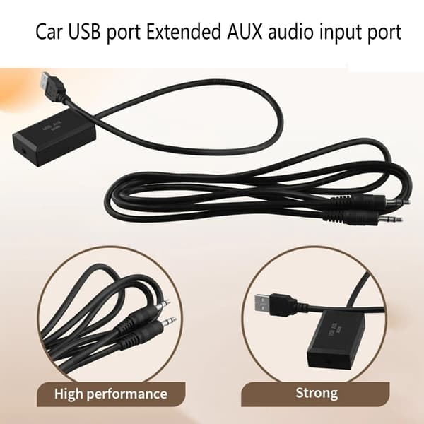 USB til Aux-adapter for overlegen lydkvalitet og forbedret lydkvalitet
