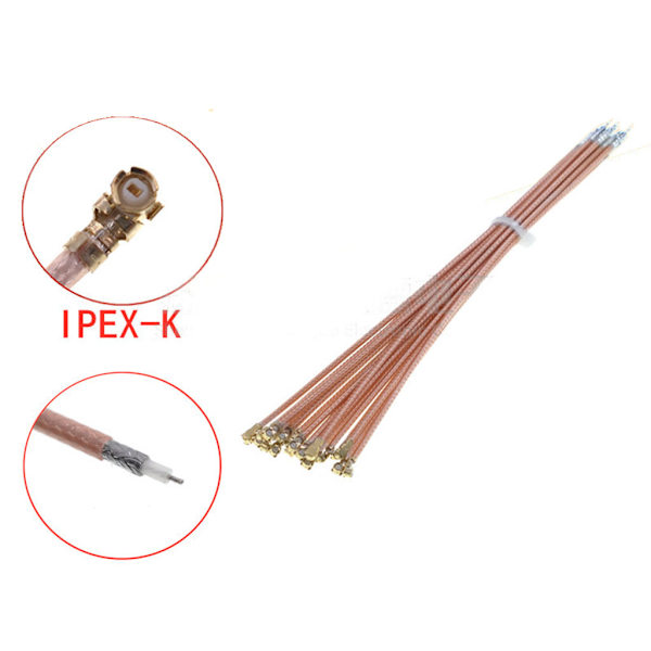 1 st IPX U.fl Ufl honkontakt RG178 Pigtail Jumper-kabel 5/8/10/15/20/30/40/50/100CM för trådlösa LAN-enheter A 8cm