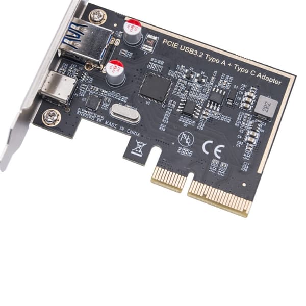 PCIE USB 3.2 GEN2 10G Typ C 10G Adapter PCIE Expansionskort Risers ASM1142