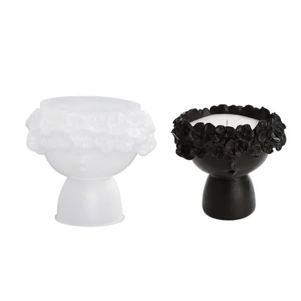 Flickformade ljusstakeformar DIY handgjorda ljustillbehör för figurer