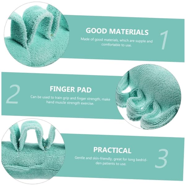 Fingerrehabiliteringsenhed til lammelsesterapi Elastisk justerbar polyester træningshjælp Green