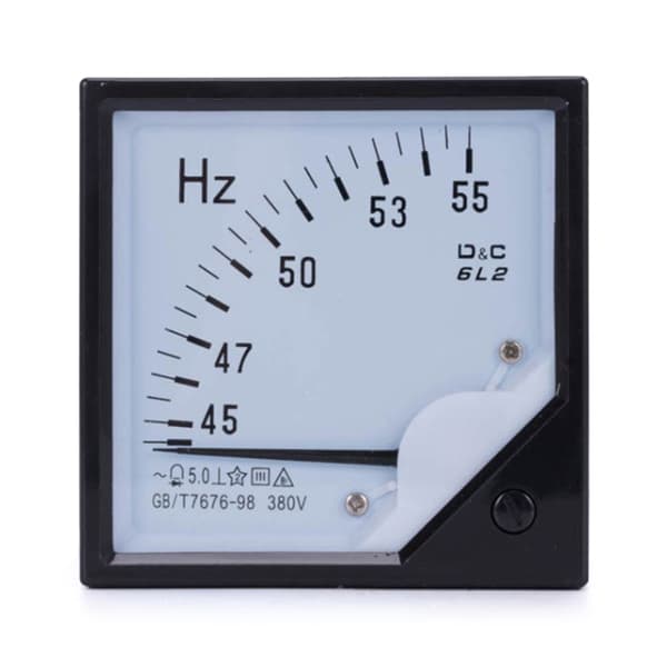 Industrielt elektrisk parameterovervågningsværktøj til generatorer Multicolor Frequency table 55HZ