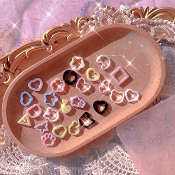 Not Star Resin Fyllningsform DIY Epoxihartsform för Flytande Sand Gjutform 2 piece set