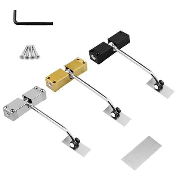 Tystgående dörrstängare Justerbar styrka för bostads- och kommersiellt bruk Gold