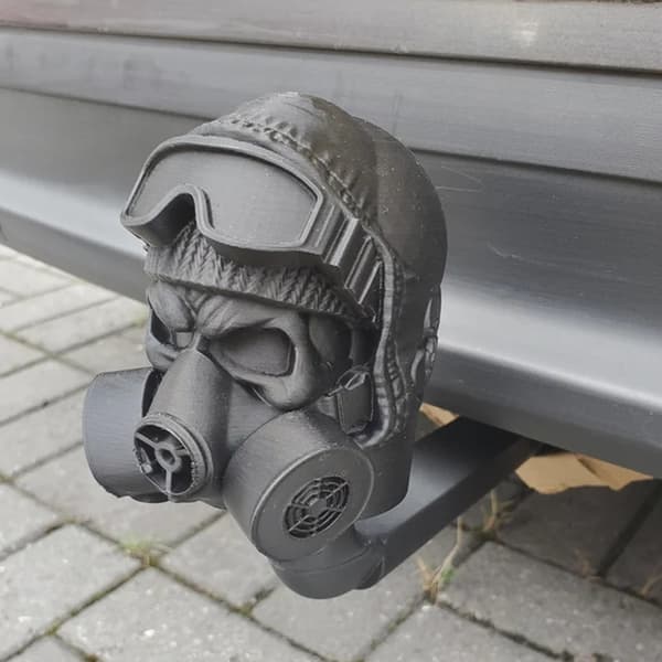 Dragkroksskydd Dragkrok Skydd Gasmask Släpvagnsskydd Rose red