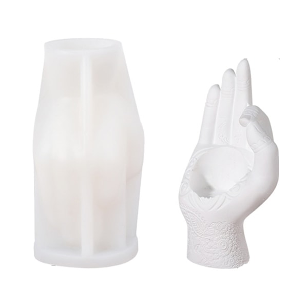 Guanyin Lys Statue Silikoneform Silikone Støbe Epoxyforme DIY Ornament Voks Lys Fremstilling Form Silikoneforme
