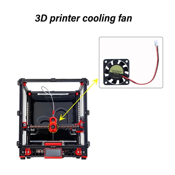 4010 3D Printer Blæser 24V Køleblæser 40x40x10mm 3D Printer Ekstruder Hotend