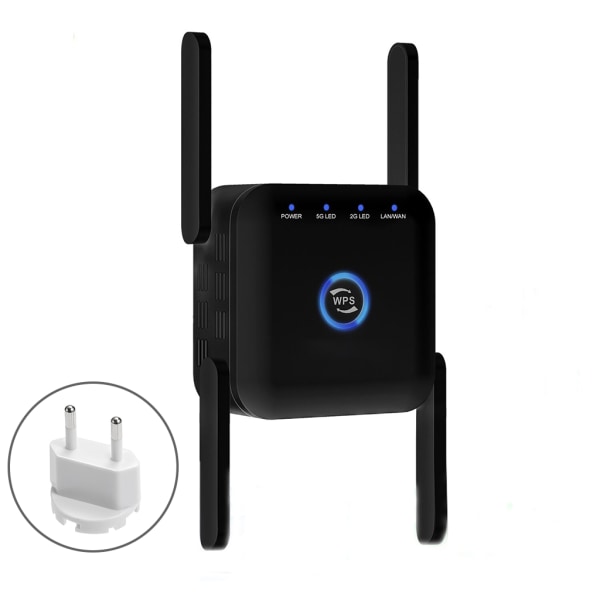 5G Wifi Signal Amplifier Lång Räckvidd Wifi Repeater Wi-fi Nätverksförlängare 1200Mb 5Ghz Trådlös wi fi Booster