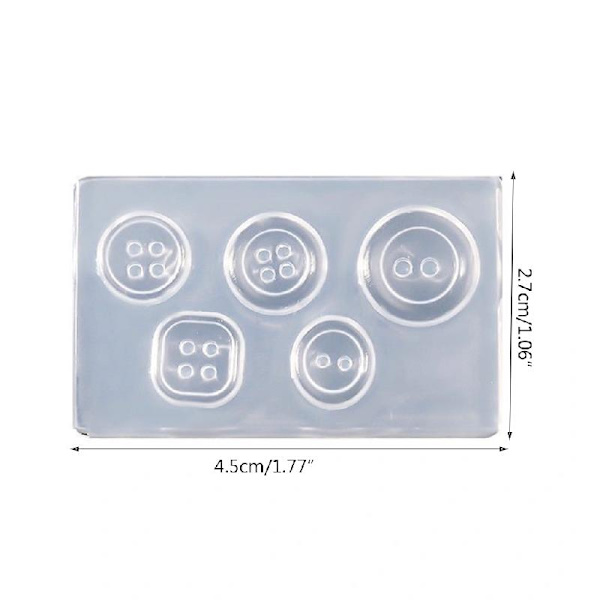Kristall form mögel Knapp Spänne Gjut Mould DIY Crafts Tool