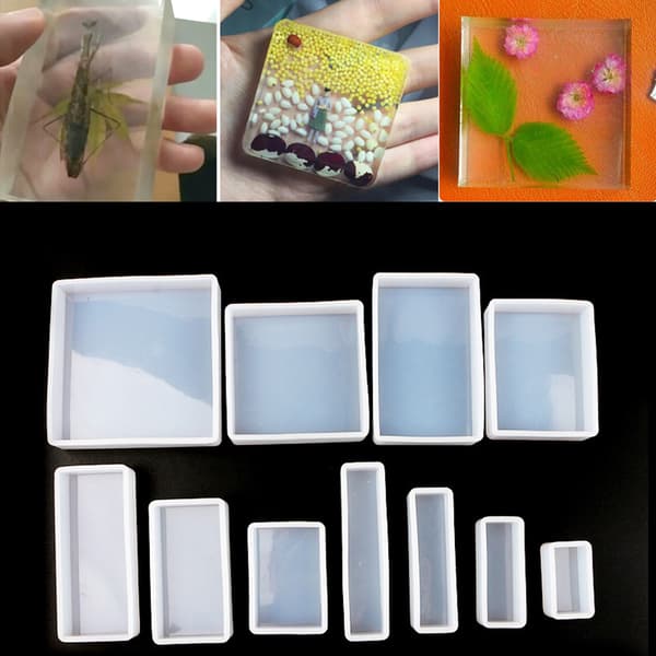 Fyrkantig/Rektangelform Silikonform för DIY-leksaker för barninlärning