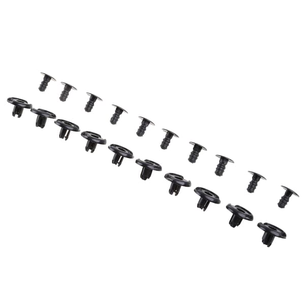 10 stk. Nylon Trim Panel Holder Clips Nitter Fastgørelsesanordninger Sort til