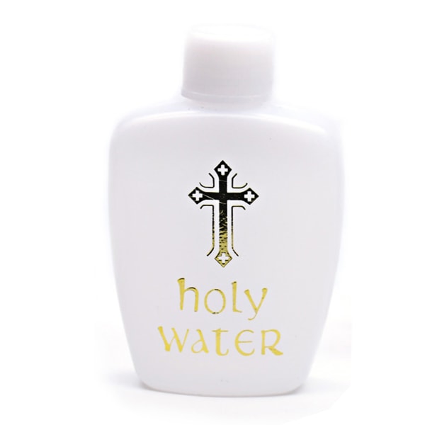 Katolsk flaska tomma vigvattenflaskor 60 ml katolsk kristen vigvattenflaska guld för korshåll Lourdes vatten Bo