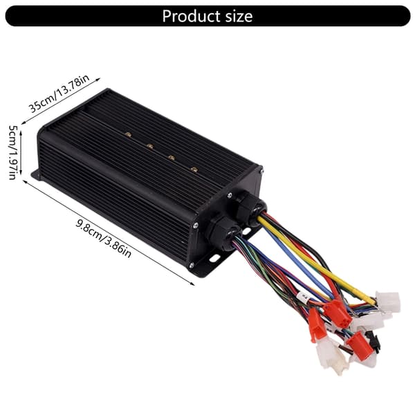 18 Rørs Motorcontroller 48V-64V 22A-25A Output Vandtæt Til E Cykel E Scooter Silver