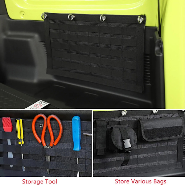 Til Jimny JB64 JB74 Bagagerums Hylde Last Cargo Shade Cover Opbevaringstaske
