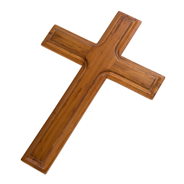 Trä för korsdekorationer Kristus vägghängande bord för kors för hemkapell C