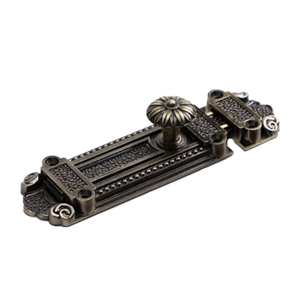Retro Slide i Zinklegering för Lås Säkerhetsdörr Cylinderregel Sekretesslås för Spärr Förtjockad Metall Skjutregel Dörr