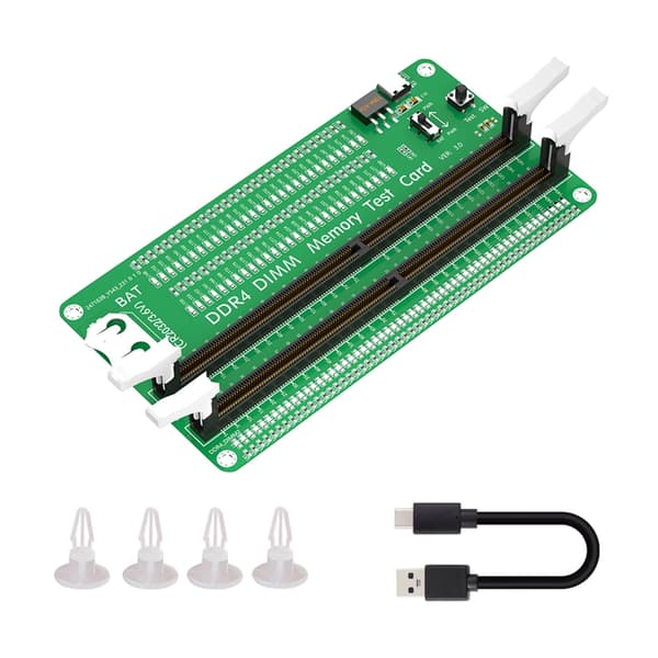 DDR4 DIMM Minnetester med Lange Låser LED-indikator for Stasjonær Datamaskin