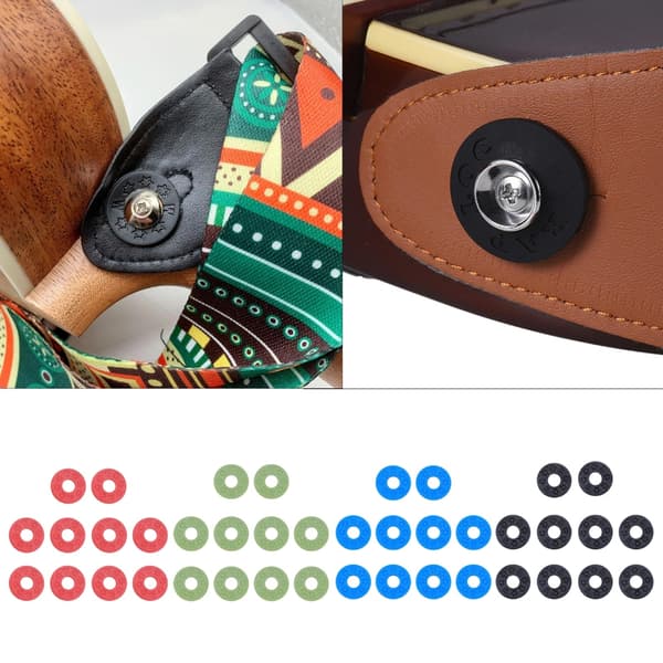 10 stycken svart gitarrrem Låsning Silikonrem Lås Gummi Gitarrrem Låsblock Gitarrskydd Gitarrlås Green
