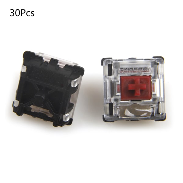 Gateron Mekaniskt tangentbord Tyst Switch Svart Röd Te Grön Silver Gul 5pin Transparent för Case för RGB Plug-in La Black Switch 1 set of 65