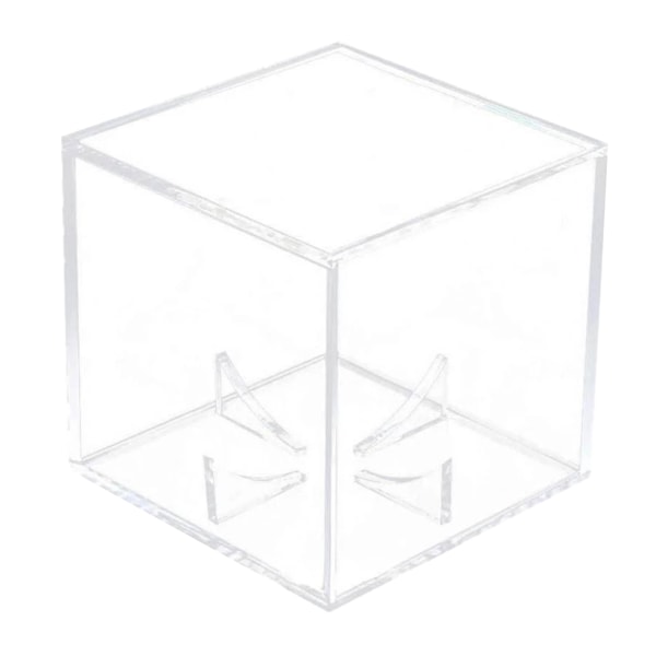 Kvalitet Akryl 8 cm Baseball Box Display Golf Tennisboll Transparent för case Akryl kub för souvenirförvaring