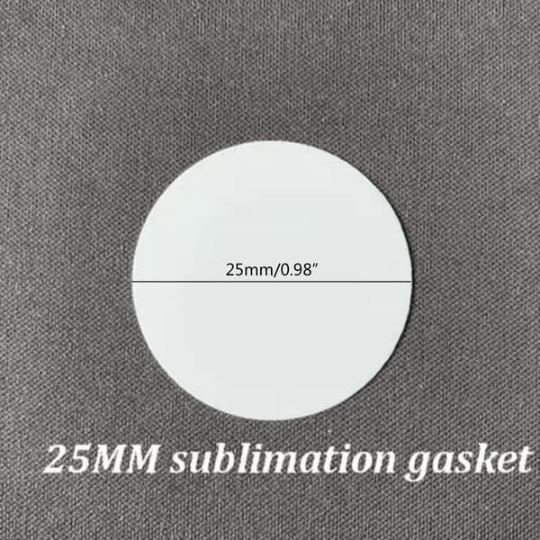 Multifunktionel 10x 25mm/0.98'' Blank Sublimering Aluminiumsplade til DIY Håndværk