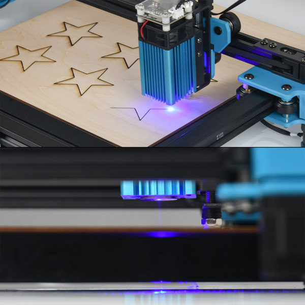 Laserskärutrustningsdelar Honeycomb arbetsbord för CO2-skärmaskin DIY automatisk träskärare gravör 30x20mm