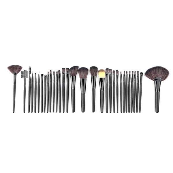 32st Pro Makeup Borstar Kosmetisk verktygssats Ögonbrynsskugga Powder Brush Set Bag Pink