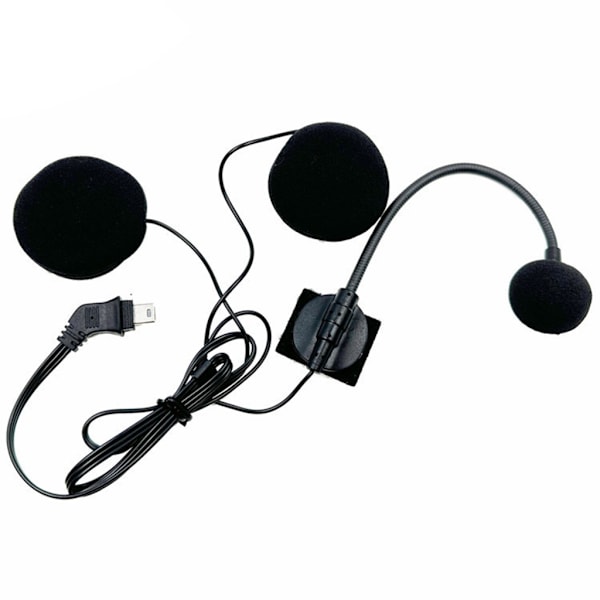Halvhjälmar Headset Högtalare Vindtätt & Brusreducerande Munstycke Mikrofon