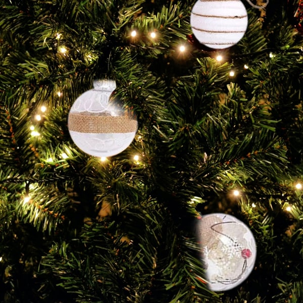 9 st/ set Julkulor prydnader för julgran splittersäkra hängande bollar Holiday Bröllopsfest dekorationer Xmas 5