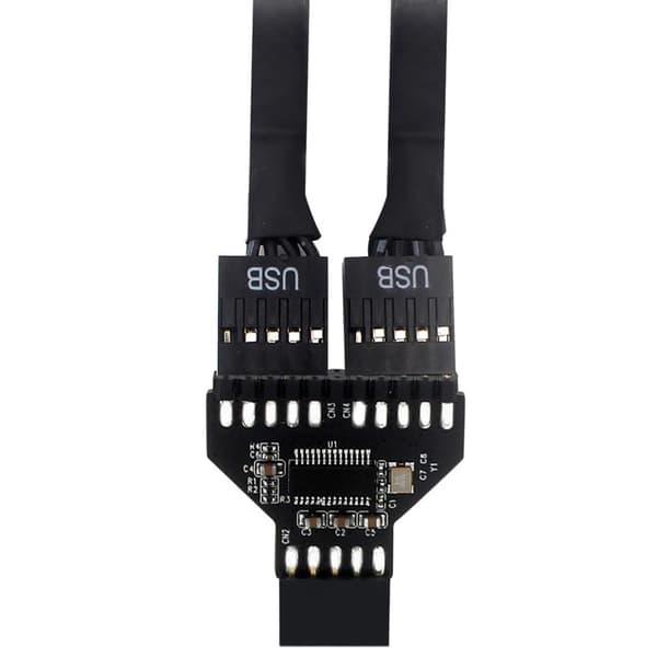 USB 2.0-stik til RGB USB2.0 9-benet interface splitter computeradapter